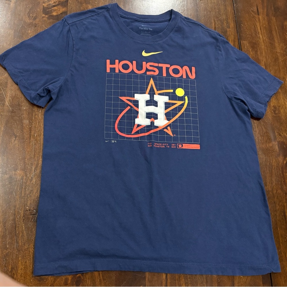Nike Tee Houston Astros Navy Blue City Connect T-Shirt Men’s Size Large